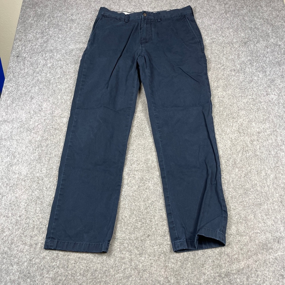 Polo Ralph Lauren Mens Classic Fit Chino Pants Navy Blue Cotton Twill 34x31